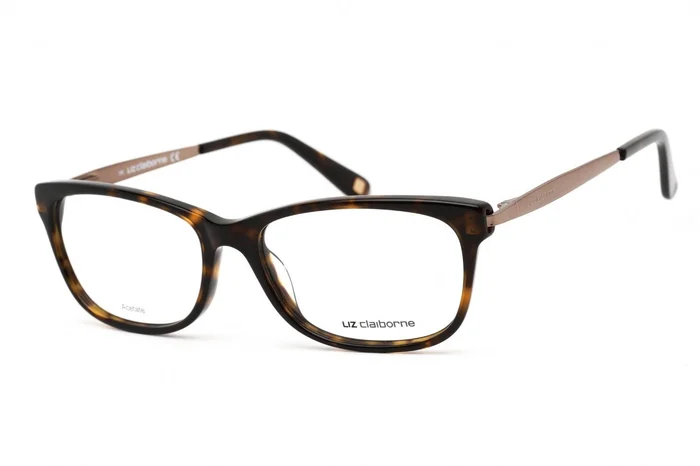 Liz Claiborne Women’s Eyeglasses – Clear Lens Dark Havana Acetate | L 637 0086 00