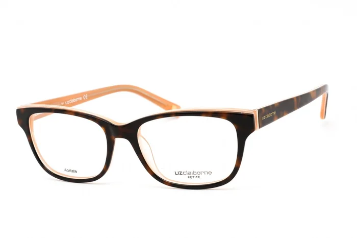 Liz Claiborne Women’s Eyeglasses – Clear Lens Tortoise Peach Frame | L 437 0DM9 00