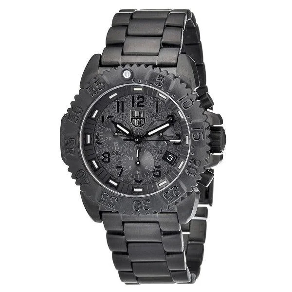 Luminox 3182.BO Men’s Sea Steel Colormark Chronograph 3180 Black Dial Dive Watch