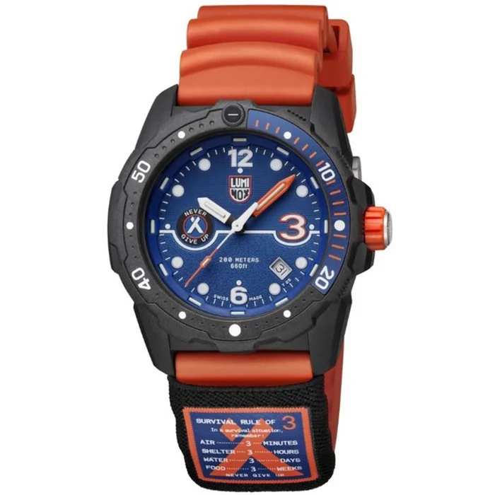 Luminox Men’s Quartz Watch – Bear Grylls Survival Orange Rubber Strap | 3723.R3.1