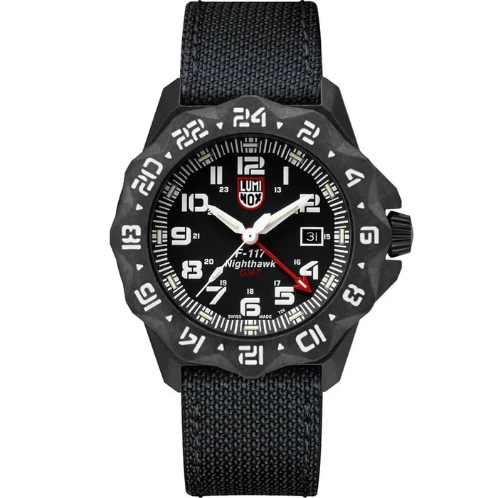 Luminox Men’s Quartz Watch – F-117 Nighthawk Rotating Bezel Black Strap | 6441