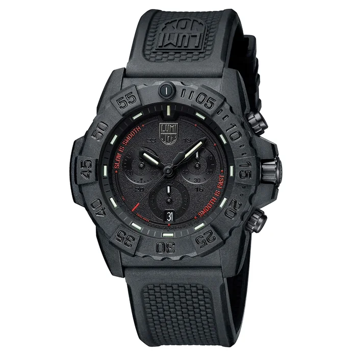 Luminox Men’s Watch – Navy Seal Chronograph Military Black Dial Strap | XS.3581.SIS