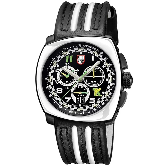 Luminox Men’s Watch – Tony Kanaan Chronograph Black and White Dial Strap | XL.1143