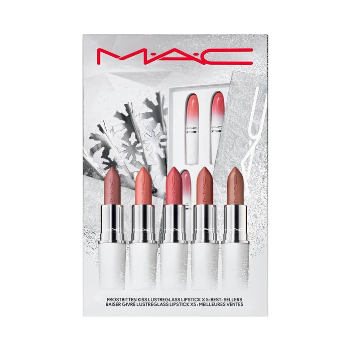 MAC Frostbitten Kiss Lustreglass Lipstick X5 – Best Sellers (Worth £120)