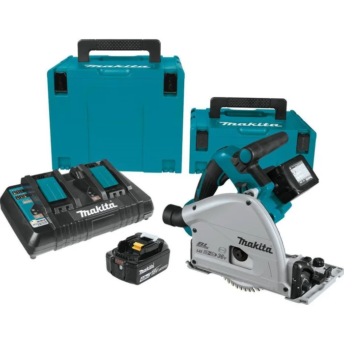 Makita XPS01PMJ 18V X2 LXT Lithium-Ion (36V) Brushless Cordless 6-1/2 in. Plunge Circular Saw Kit (4.0Ah)