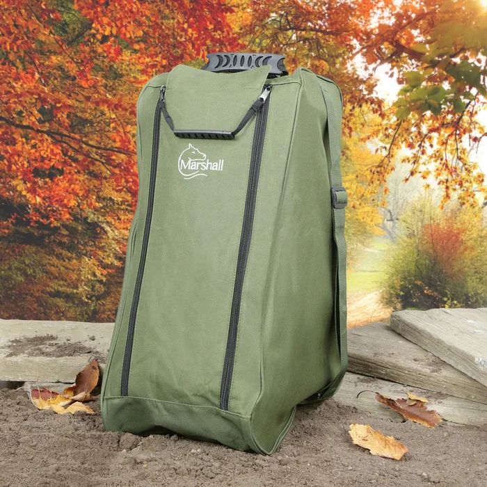 Marshall Unisex Lined Wellington Walking Boot Carrying Bag – Olive Green