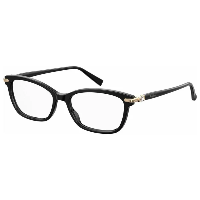 Max Mara Women’s Eyeglasses – Black Acetate Frame | MM1399-0807-51-16-145