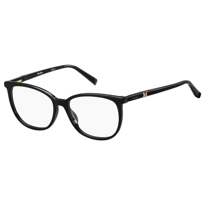 Max Mara Women’s Eyeglasses – Black Plastic Frame, 53mm | MM1412-0807-53-16-145