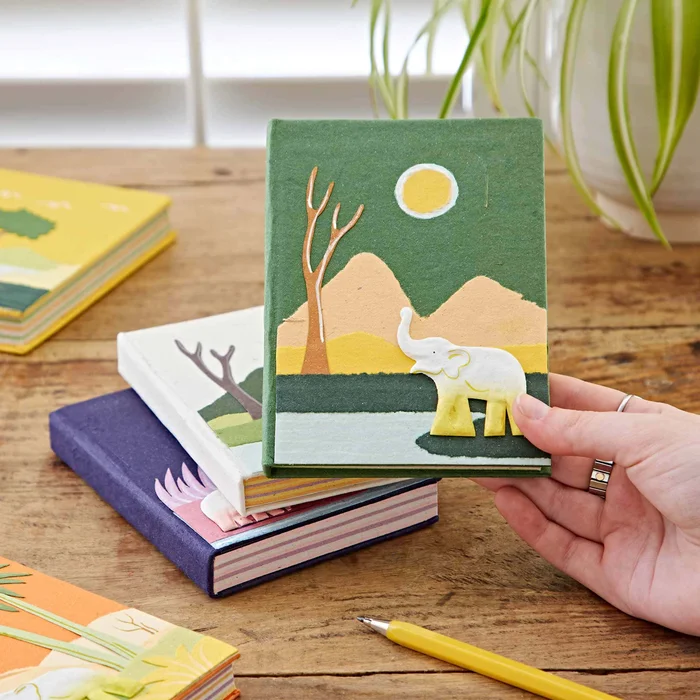 Medium Colourful Elephant Dung Notebook