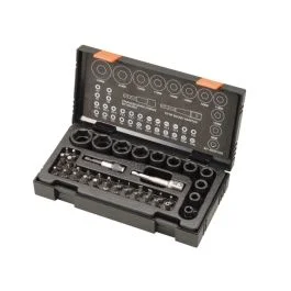 Metric 1/2in Drive Impact Socket & Bit Set (41 Piece)