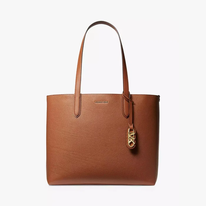 Michael Kors Eliza Leather Tote Bag in Luggage