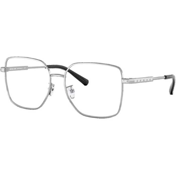 Michael Kors Women’s Eyeglasses – Naxos Silver Square Full-Rim Frame | 0MK3056 1153