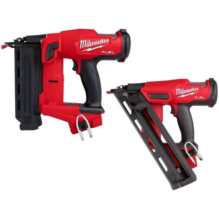 Milwaukee 2746-20-2839-20 M18 FUEL Brushless Cordless 18-Gauge Brad Nailer w/M18 FUEL Brushless Cordless 15-Gauge Angled Finish Nailer