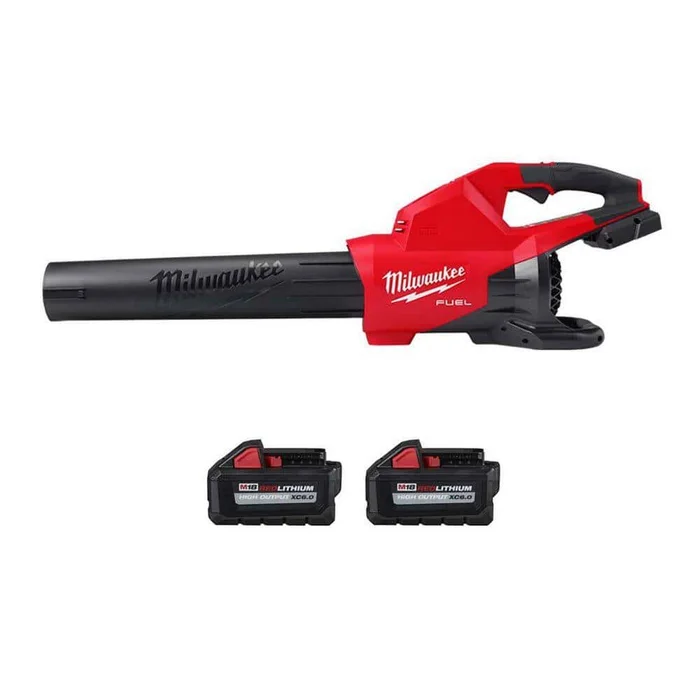 Milwaukee M18 FUEL Dual Battery 145 MPH 600 CFM 18V Lithium-Ion Brushless Cordless Handheld Blower w/Two 6Ah HO Battery (2-Pack)