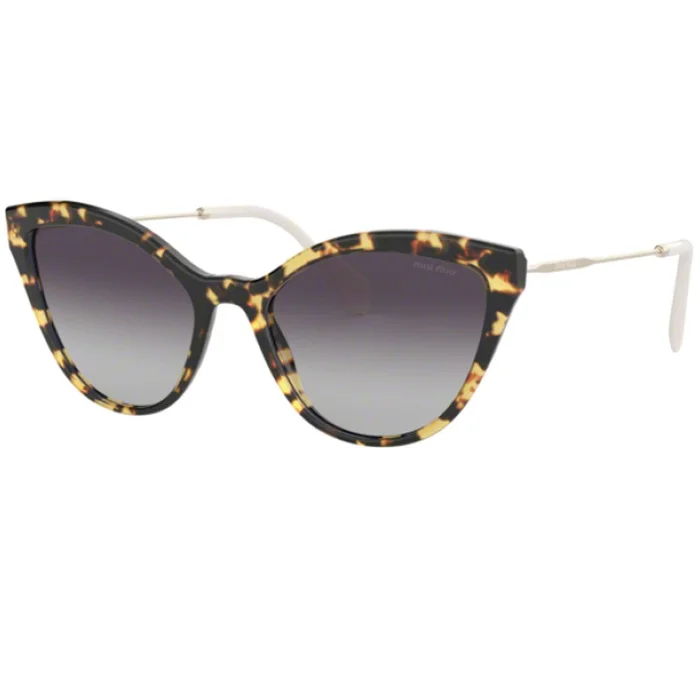 Miu Miu Women’s Sunglasses – Core Grey Gradient Lenses Havana Frame | 03US-7S05D155