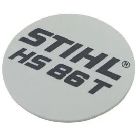 Model Plate fits Stihl HS86T – 4237 967 1502