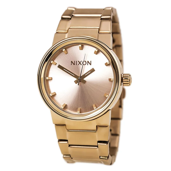 Nixon A160897 Men’s The Cannon Rose Gold Dial Rose Gold Steel Bracelet Watch