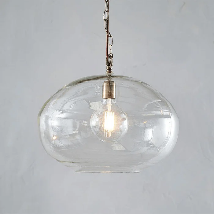 Nkuku Otoro Glass Pendant – Large Round