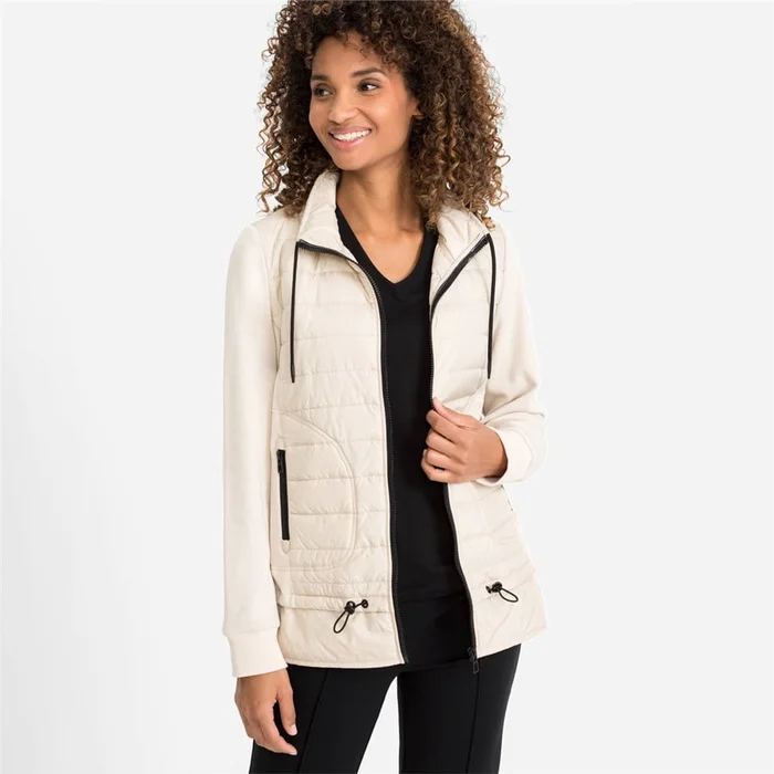 Olsen Henny Fit Padded Cream Jacket With Zip