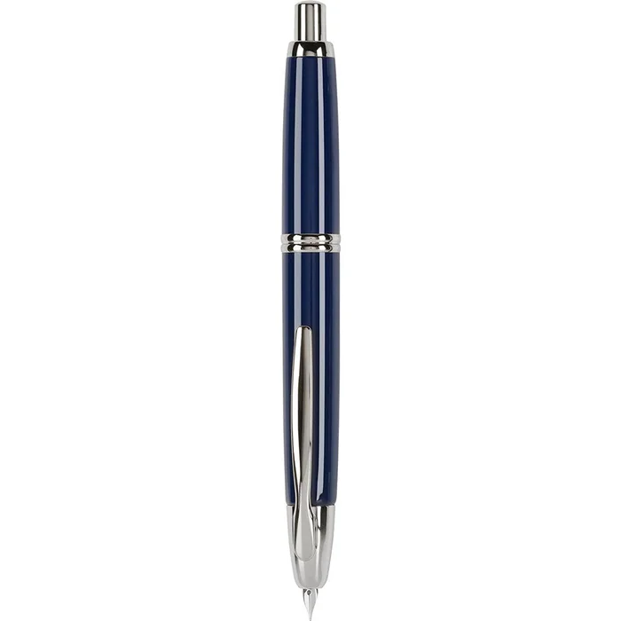 Pilot Fountain Pen – Vanishing Point Retractable Nib, Blue/Rhodium