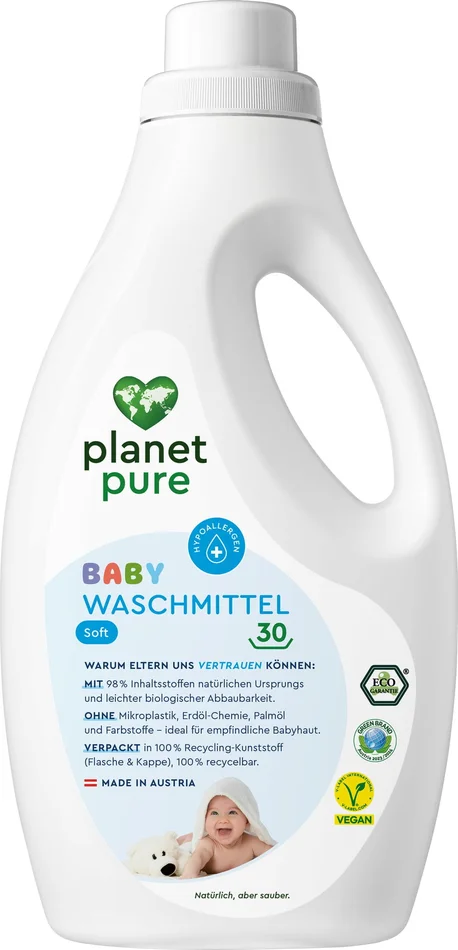 PLANET PURE Baby Laundry Detergent – Soft, 1,50 L
