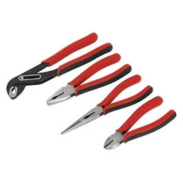 Pliers Set 4 Piece – Pump, Combination, Long Nose and Snips – Sealey AK8579