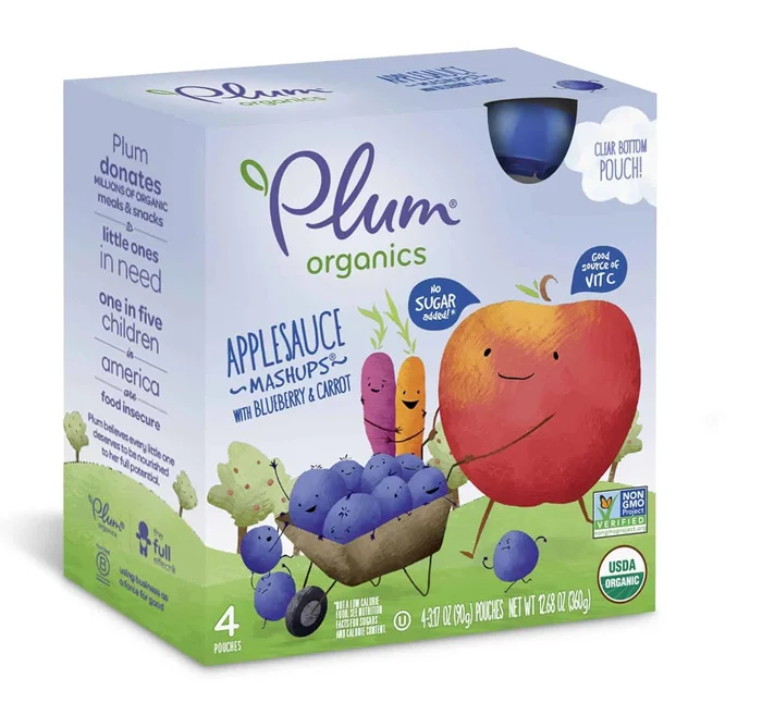 Plum Organics, Smoothie Mashups, 3.17 Ounce Pouch (24 Total) Packaging May Vary