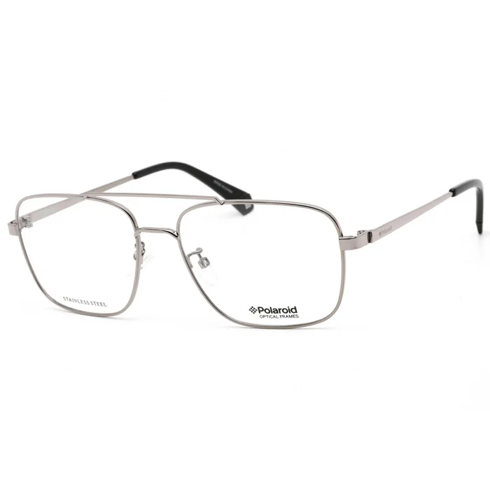 Polaroid Core Men’s Eyeglasses – Clear Lens Ruthenium Frame | PLD D359/G 06LB 00