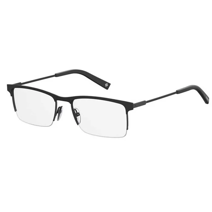 Polaroid Core Men’s Eyeglasses – Matte Black Semi-Rimless Frame | Pld D 350 0003 00