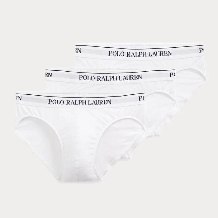 Polo Ralph Lauren Low-Rise Brief 3-Pack In White