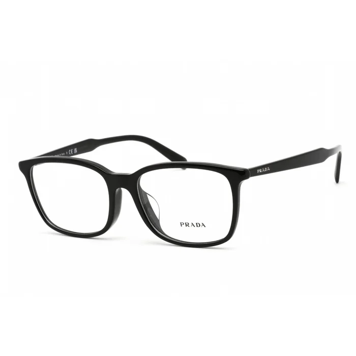 Prada Men’s Eyeglasses – Black Rectangular Plastic Full-Rim Frame | 0PR 13XVF 1AB1O1