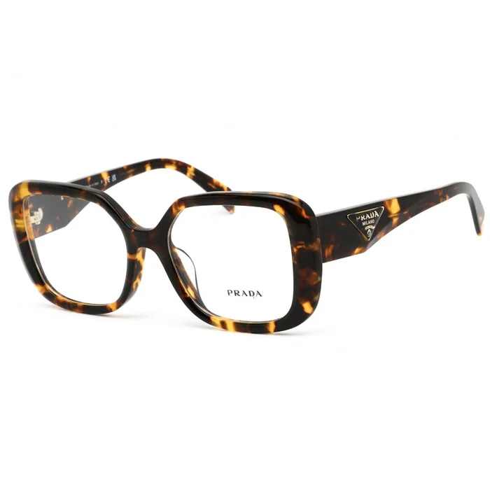 Prada Women’s Eyeglasses – Honey Tortoise Plastic Full Rim Frame | 0PR 10ZVF VAU1O1