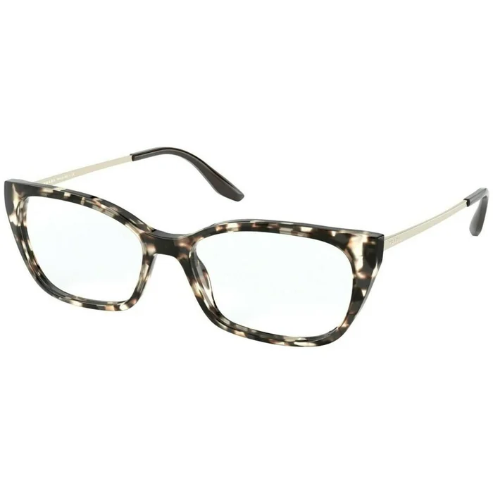 Prada Women’s Eyeglasses – Spot Brown Square Full-Rim Frame | PRADA 0PR 14XV UAO1O152