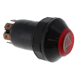 Push On/Push Off Illuminated Hazard Switch – 12V – Each – 0-484-50