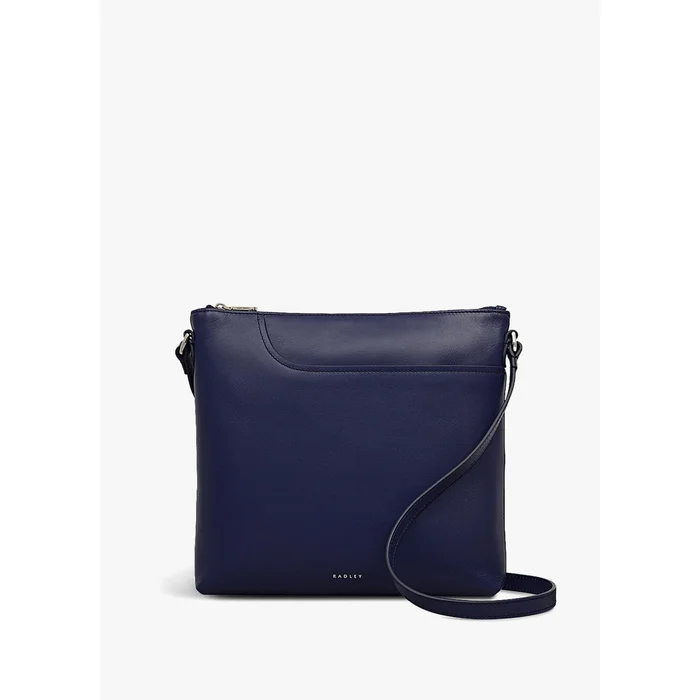 Radley Pockets Large Top Zip Leather Cross-Body Bag In Evenfall