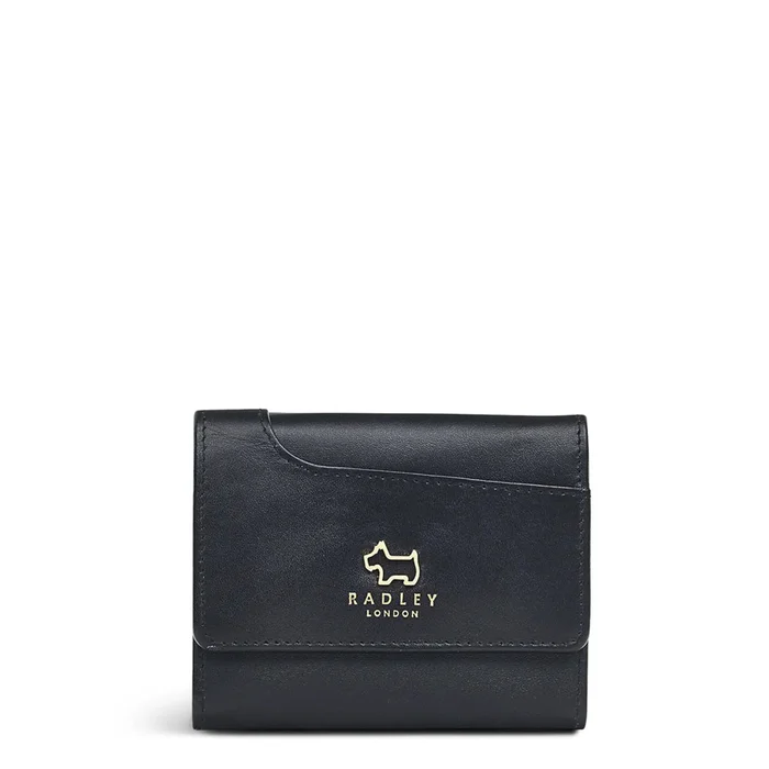 Radley Pockets Leather Tri-Fold Purse In Black