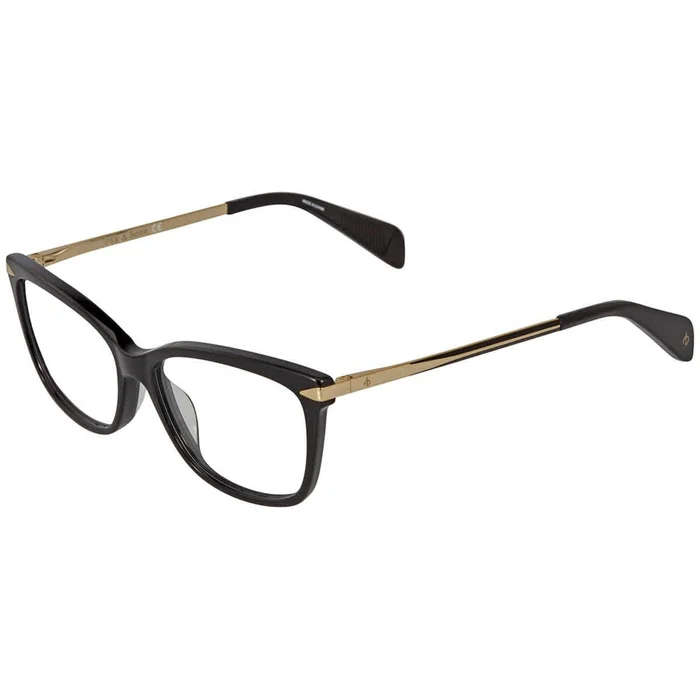 Rag and Bone Women’s Eyeglasses – Blk Gold Cat Eye Frame | RAG AND BONE RNB3010 02M2