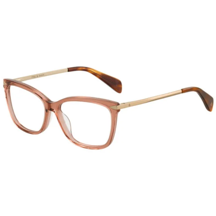 Rag and Bone Women’s Eyeglasses – Peach Coral Gold Frame | RAG AND BONE RNB3010 01RL