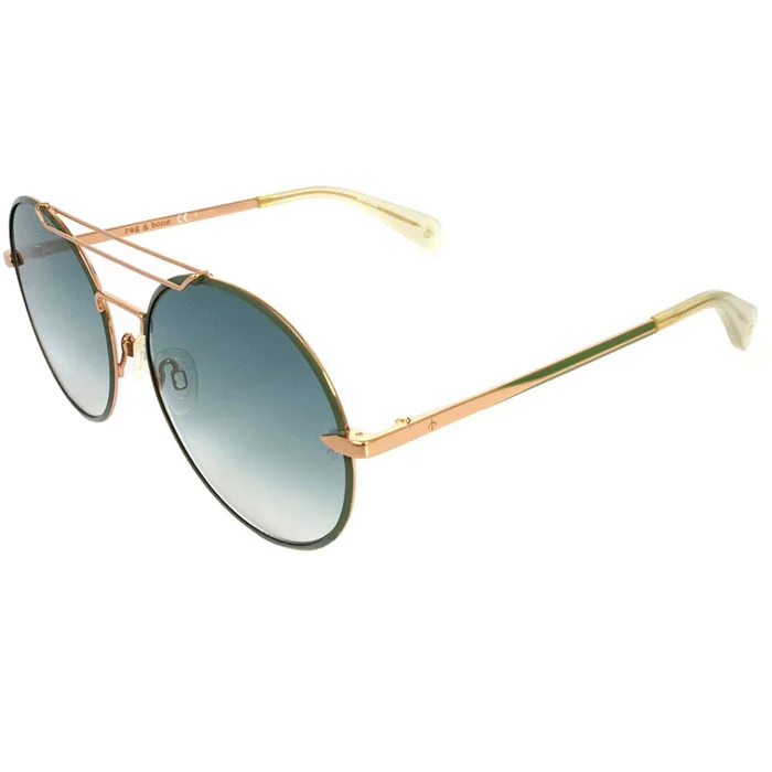 Rag and Bone Women’s Sunglasses – Gold Green Frame | RAG AND BONE RNB1011/S 0PEF/EZ