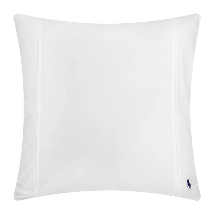 Ralph Lauren Player White Pillowcase Pair Square 65×65