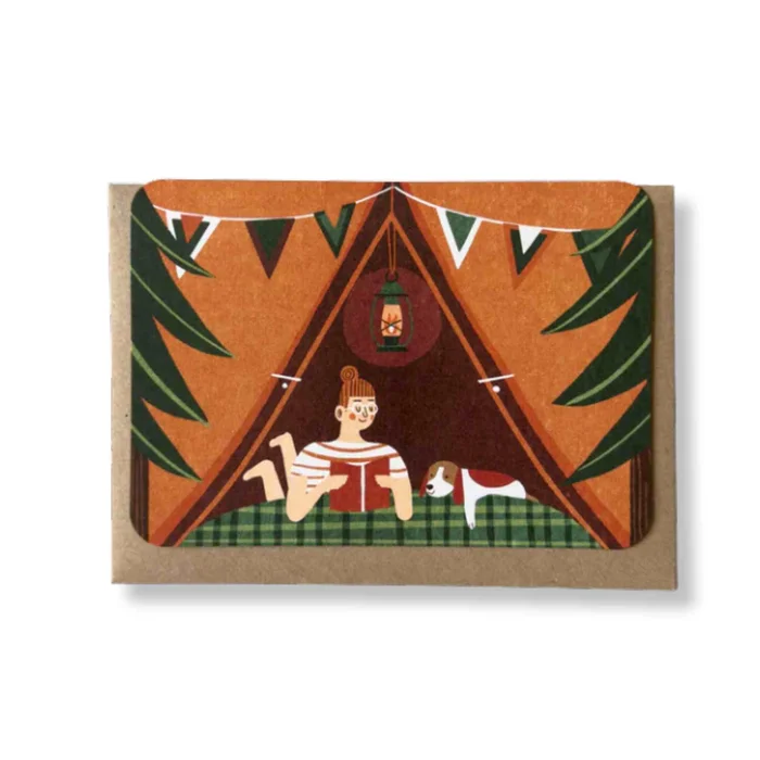 Red Tent Greetings Card