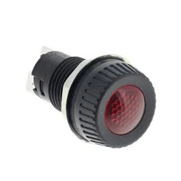 Red Warning Light for 17mm diameter hole – Requires 9mm BA9s Bulb Maximum 2W – Each – 0-609-65