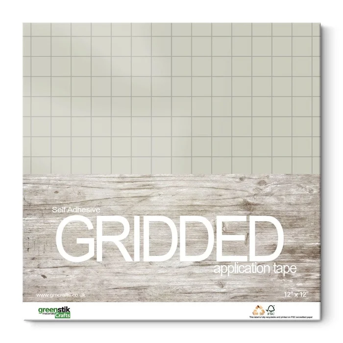 Reusable Gridded Application Tape 12″ x 12″ (10pk)