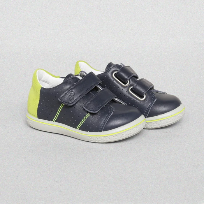 Ricosta Barney Kids Boys Navy Leather Velcro Shoes UK 4 – EU 20