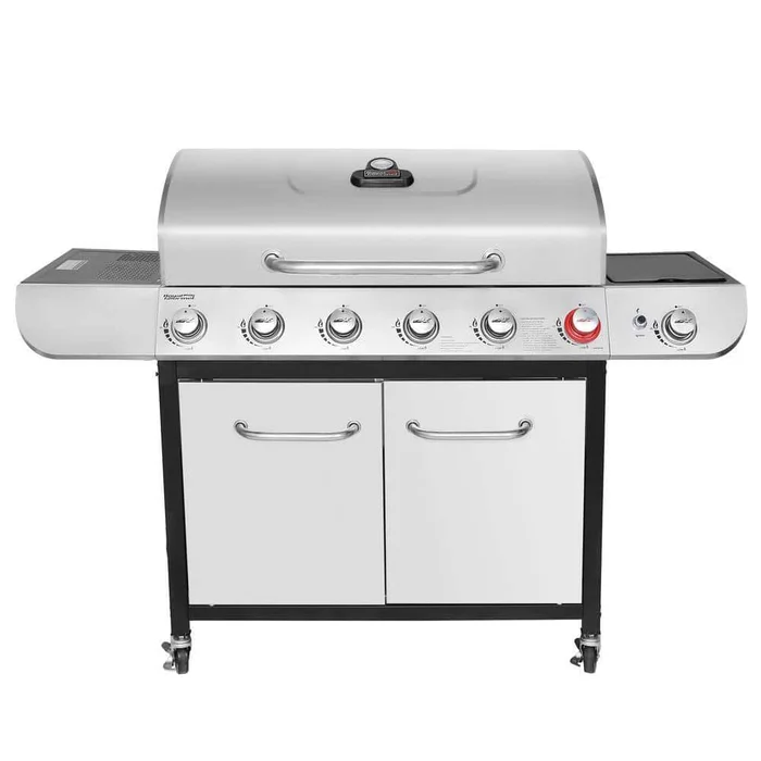 Royal Gourmet SG6002R 6-Burner BBQ Liquid Propane Gas Grill with Sear and Side Burner