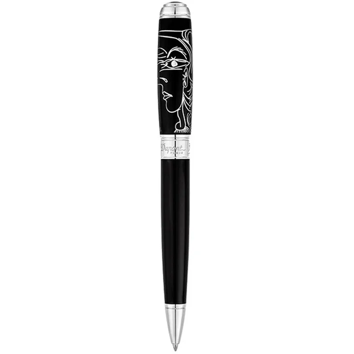 S.T. Dupont Ballpoint Pen – Picasso Chinese Black Lacquer with Palladium | 415046