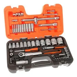 S560 Socket Set of 56 Metric 1/4 & 1/2in Drive by Bahco – S560