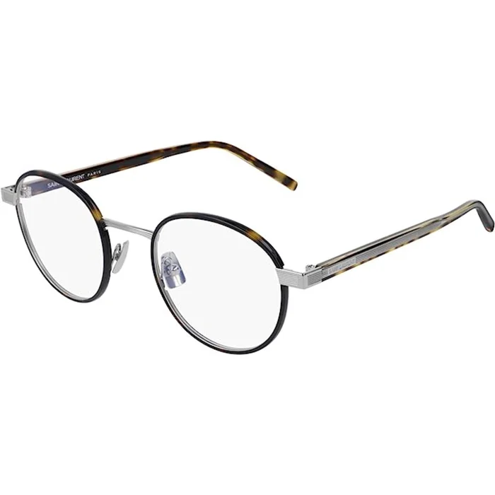 Saint Laurent Unisex Eyeglasses – Havana Round Full-Rim Frame | SAINT LAURENT SL125 5