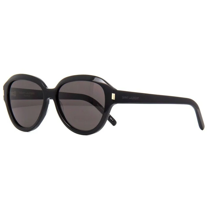 Saint Laurent Women’s Sunglasses – Black Round Plastic Frame | SAINT LAURENT SL400 1
