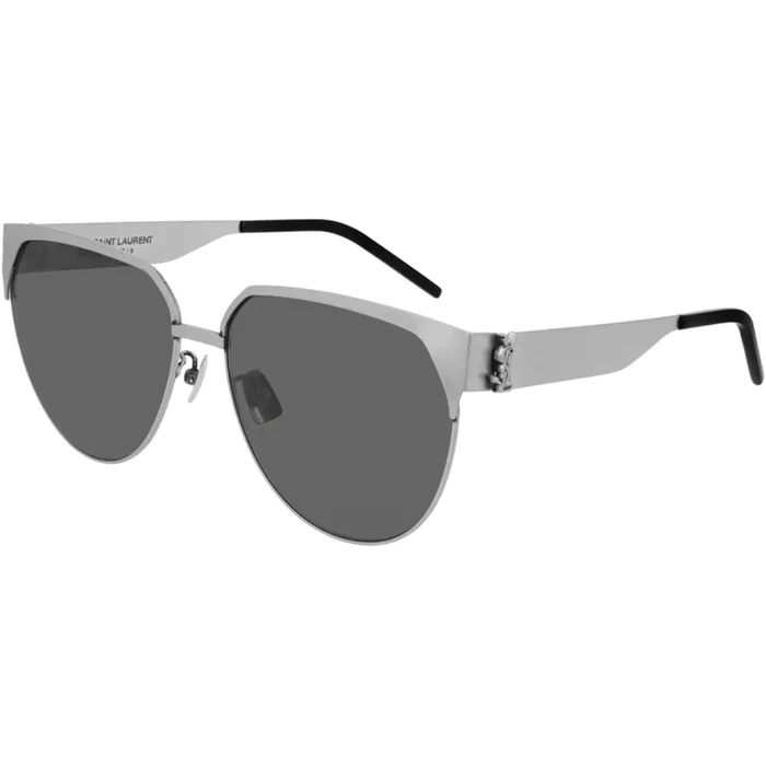 Saint Laurent Women’s Sunglasses – Grey Lens Silver Frame | SAINT LAURENT SLM43F 3